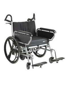 Minimaxx opvouwbare XXL rolstoel met duwondersteuning - max 325 kg
