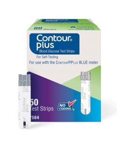 Contour plus blue teststrips 50 stuks